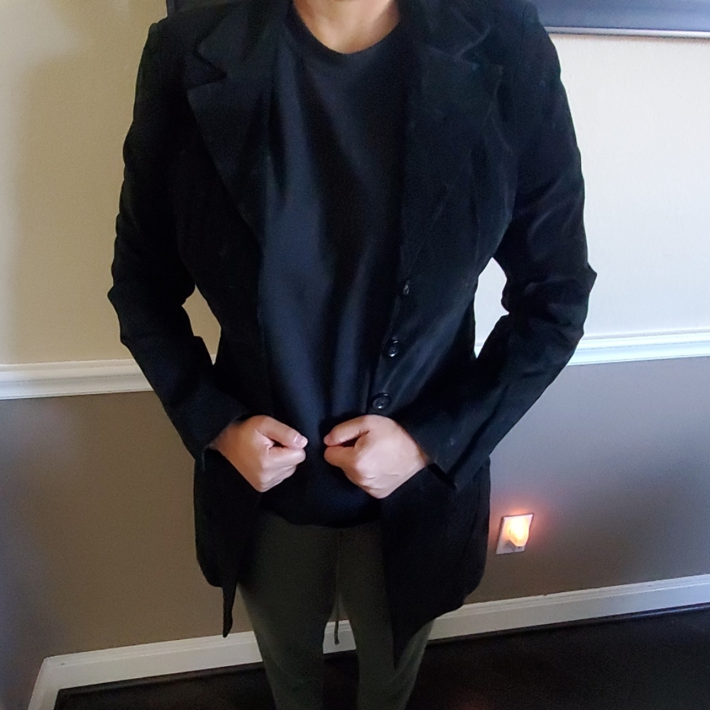 Suede leather jacket